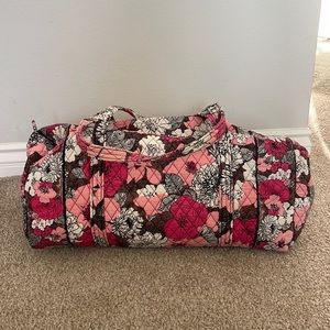 Vera Bradley Large Travel Duffle Bag - Mocha Rouge